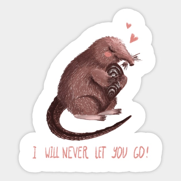 I will never let you go Sticker by Dina Mokareva